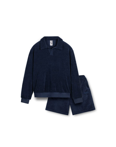CLASSIC TOWELING POLO SETS_NAVY