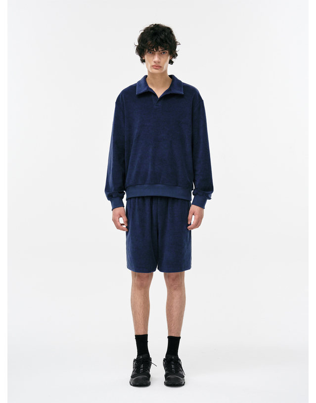 씨피티에스 CLASSIC TOWELING POLO SHIRTS_NAVY 착용컷
