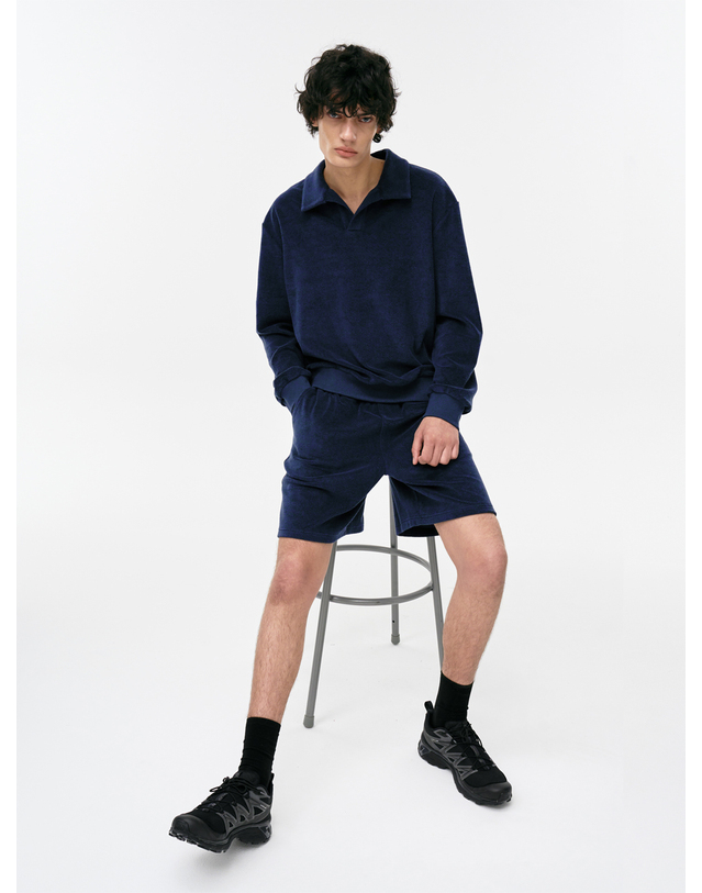 씨피티에스 CLASSIC TOWELING POLO SHIRTS_NAVY 착용컷