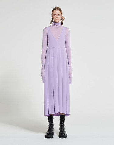 워브먼트 Crepe Pleats Dress LILAC