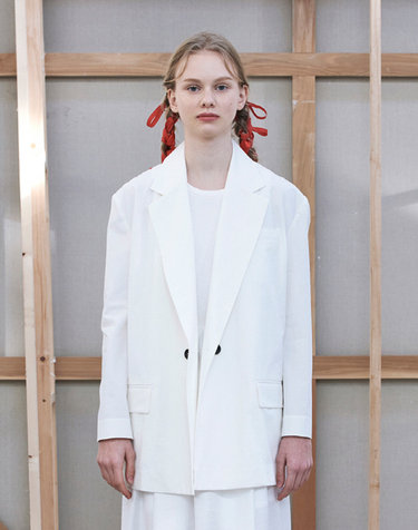 [22SS] Wide Shoulder Jacket - White