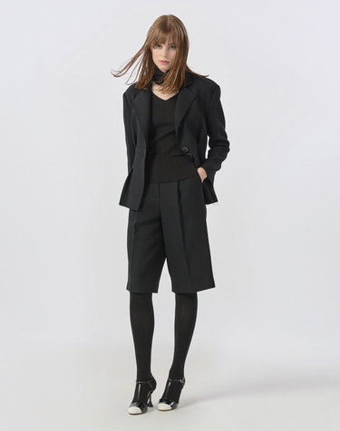 [22FW] Wool Bermuda Pants - Black