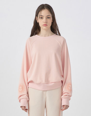 [22FW] Sun Needlework Point Sweatshirt -LightPink