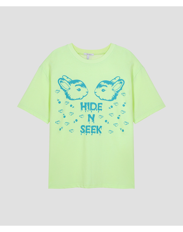 워브먼트 HIDE N SEEK Printing Box Top LIGHT YELLOW WBCSTP013LY 착용컷