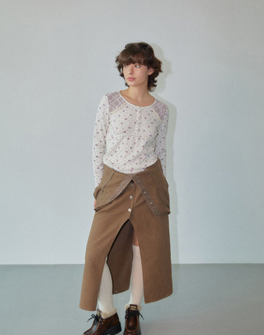 Pippi Flower Long Top Flower WBDFTP007FL
