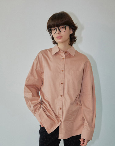 Essential Loose Fit Shirt Brown WBDFSH001BR