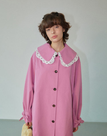 Multi Cookie Trench-coat Pink WBDFCT001PK