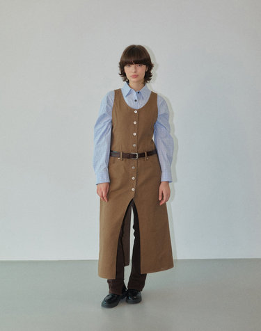 Three-way Overall Dress Brown WBDFOP001BR