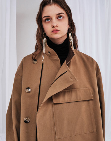 POCKET TRENCH COAT BEIGE