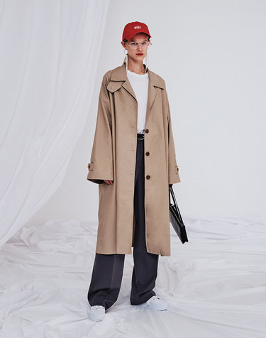 OVERFIT MAC COAT BEIGE