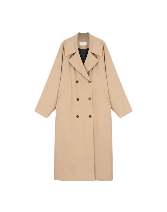 메이크어토스트 COLORED TRENCH COAT BEIGE 착용컷