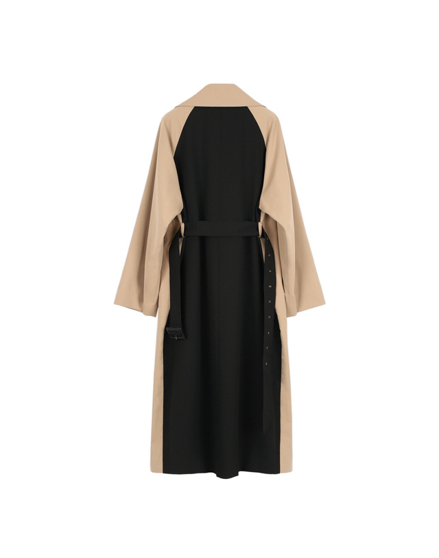 메이크어토스트 COLORED TRENCH COAT BEIGE 착용컷