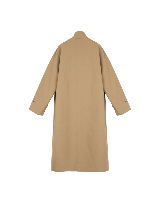 메이크어토스트 POCKET TRENCH COAT BEIGE 착용컷