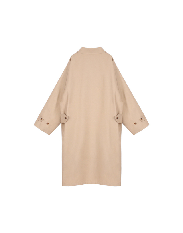 메이크어토스트 OVERFIT MAC COAT BEIGE 착용컷