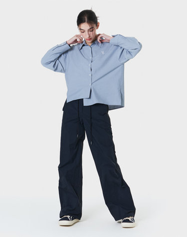 Two-Tuck String Slim Wide Pants MBCSPA002NV