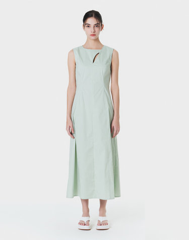 Cutout maxi line dress MINT MBCSOP003MT