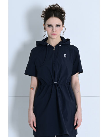 String Hood Anorak Dress NAVY MBCSOP005NV