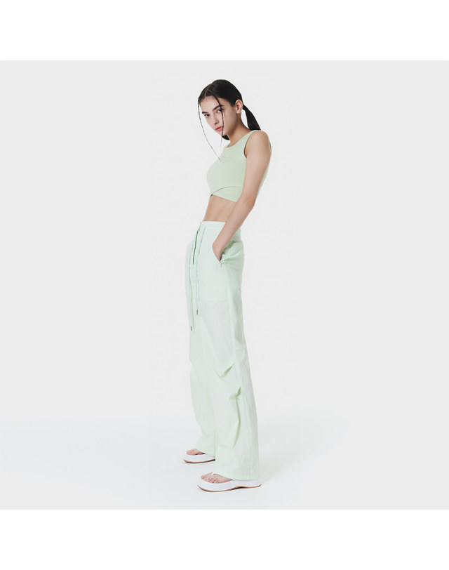 메이크어토스트 Two-tuck String Slim Wide Pants MINT MBCSPA002MT 착용컷