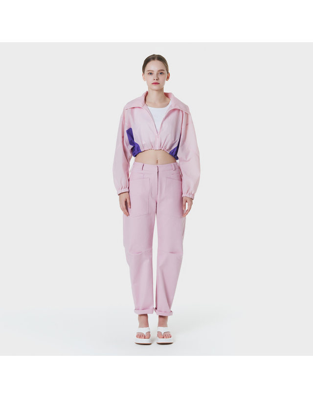 메이크어토스트 semi-baggy pants PINK MBCSPA003PK 착용컷