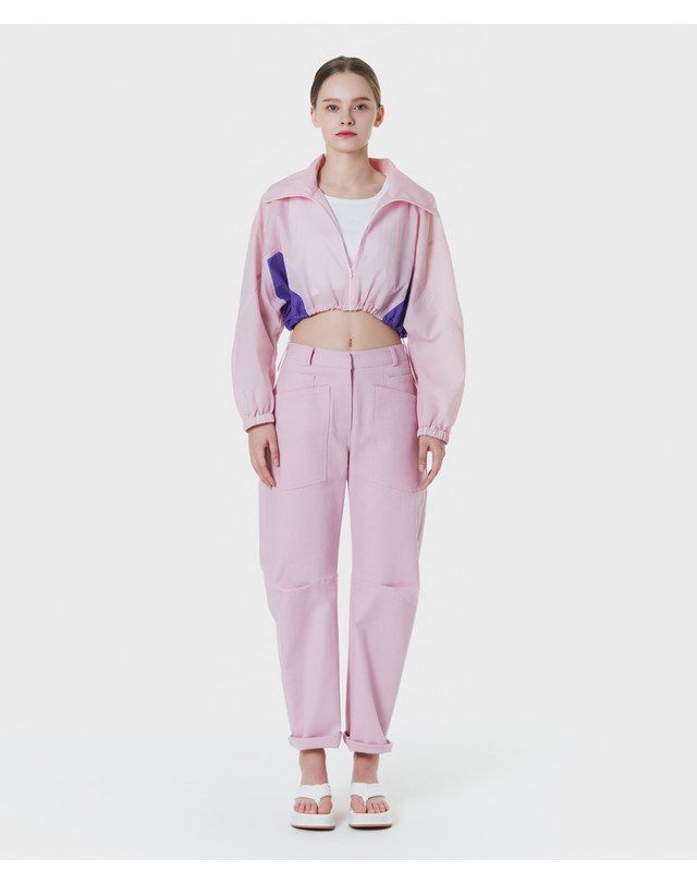 메이크어토스트 semi-baggy pants PINK MBCSPA003PK 착용컷