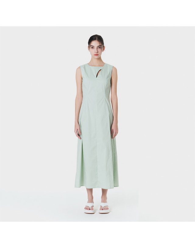 메이크어토스트 Cutout maxi line dress MINT MBCSOP003MT 착용컷
