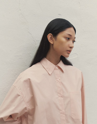 BASIC OVERSIZED-FIT LOGO SHIRT PINK MBDFTO008PK