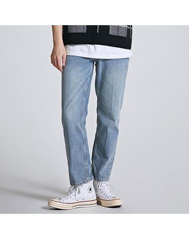 [스파오] [데일리지] 칼주름 세미 테이퍼드 진 (SPTJC23C23-T)