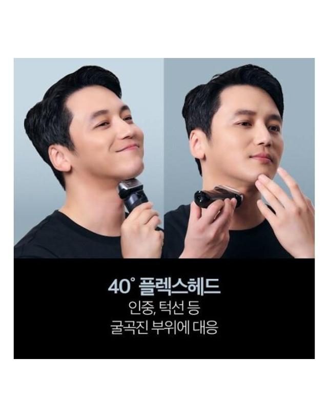 브라운 [브라운] 브라운 시리즈8 SMART 전기면도기 (세척기 포함 풀세트) / 8560cc 착용컷