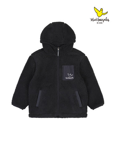 엔젤 후드 양털후리스-블랙