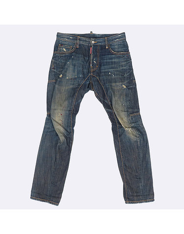 [중고]스미스마켓 디스퀘어드2 S74LA0432 더티 오일 바이커 남성용 청바지 - 44size 61415wp