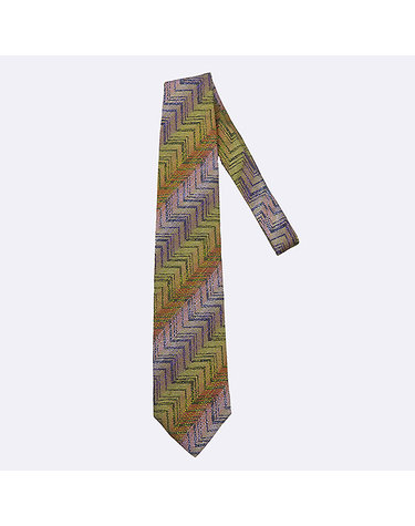 [중고]고이비토 미쏘니 Missoni(미소니) 100% 실크 넥타이 K0353MI