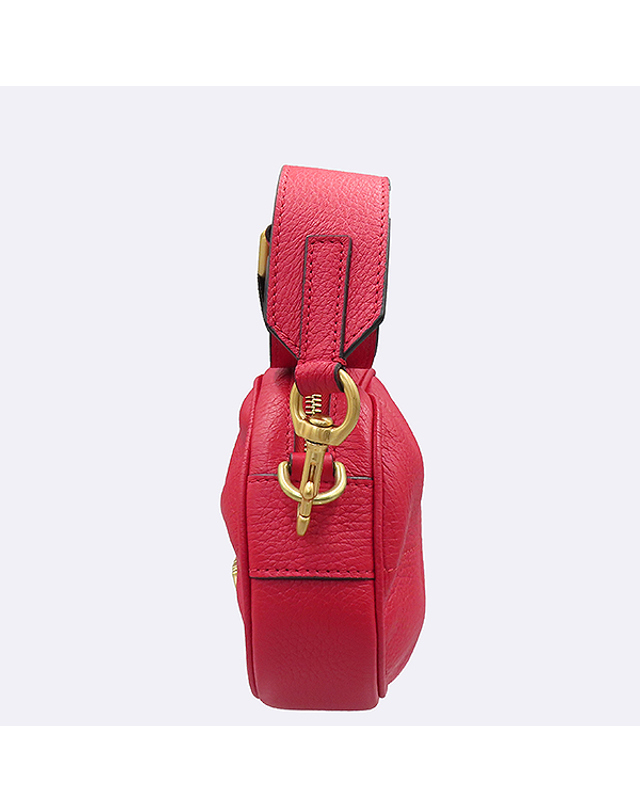 모스키노 [중고명품] [중고]고이비토 모스키노 7447 8003 0115 레드 컬러 금장 이니셜 로고 크로스백 57257wp 착용컷
