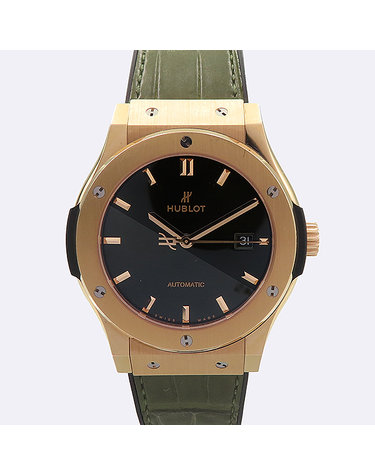 [중고]고이비토 위블로 542.OX.8980.LR 18K 골드 클래식 퓨전 킹 골드 그린 42MM 오토매틱 남성용 시계 K0031HUB