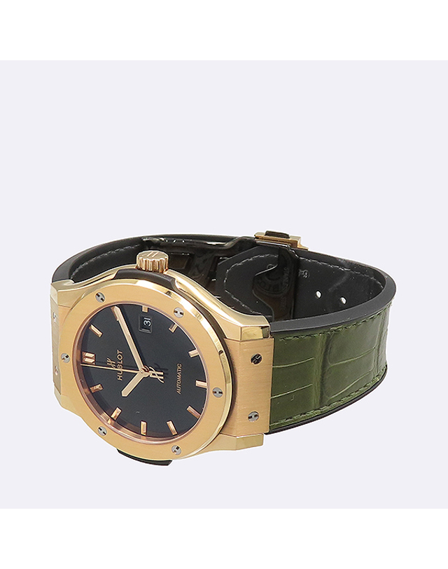 위블로 [중고명품] [중고]고이비토 위블로 542.OX.8980.LR 18K 골드 클래식 퓨전 킹 골드 그린 42MM 오토매틱 남성용 시계 K0031HUB 착용컷