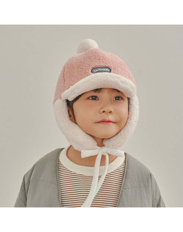 아웃도어프로덕츠 아웃도어 프로덕츠 키즈 소프트 몽글 군밤모자 착용컷