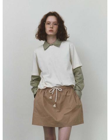Check String Skirt