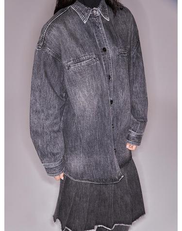 Black Shadow Denim Shirt