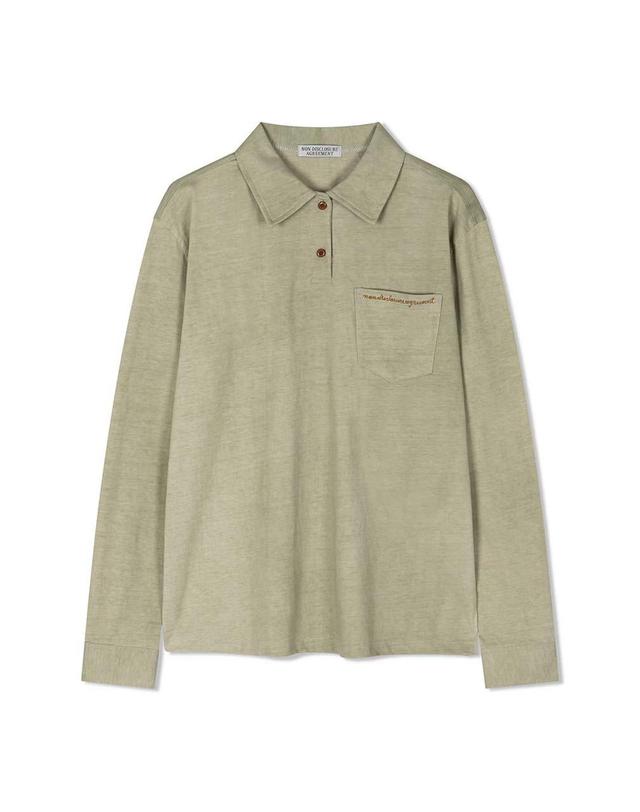 엔디에이 Classic PK T Shirt _2color 카키 착용컷