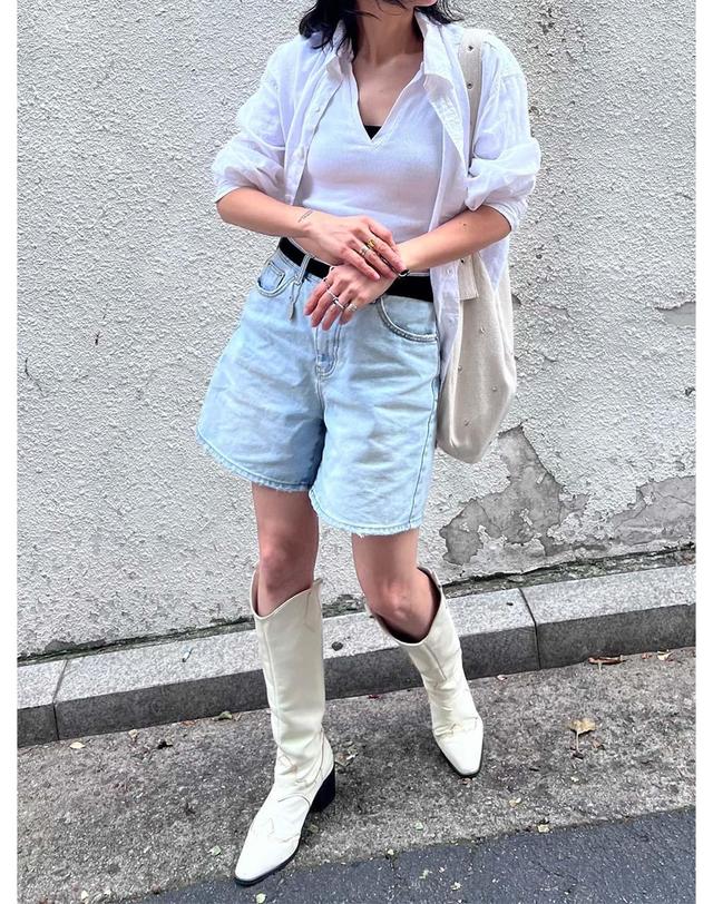 엔디에이 Cool Denim Short Pants 착용컷