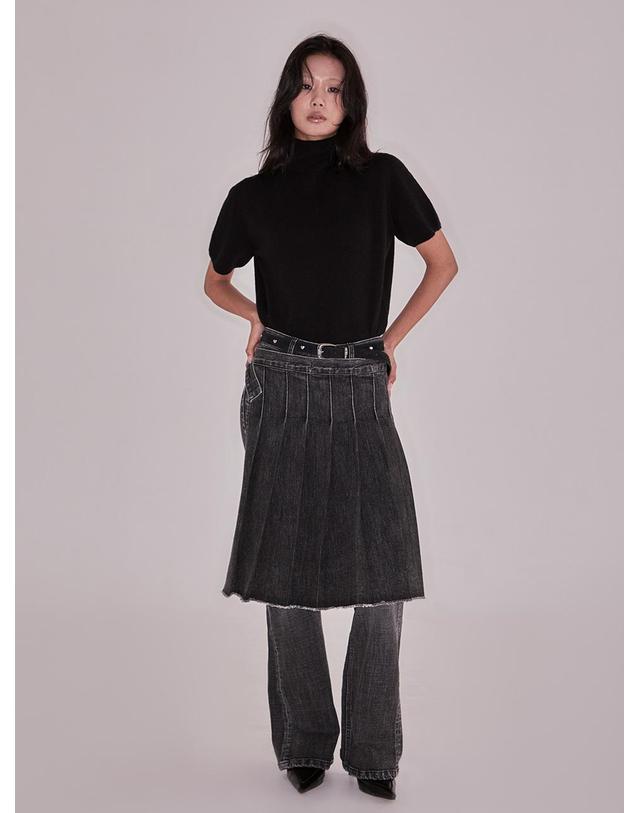 엔디에이 Balance Wrap Skirt 착용컷