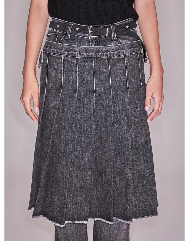 엔디에이 Balance Wrap Skirt 착용컷