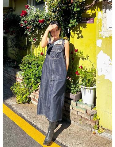 Non Pade Suspender Denim OPS