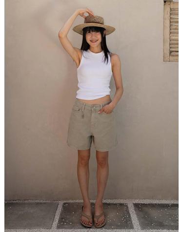 [7차 리오더]Cool Denim Short Pants_baige