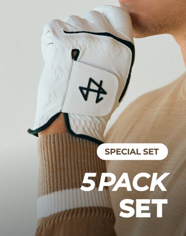 [SET] 그립 가이드라인 필드용 합피 골프장갑 왼손 5PCS