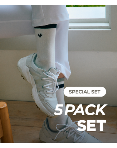 [SET] 맨 필드 크루삭스 5P | 허석프로의 EIGHTEEN H 에이틴에이치 골프캐주얼