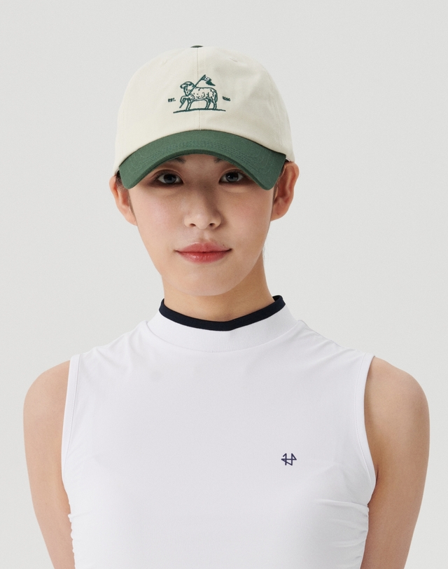 에이틴에이치 소프트 배색 골프 볼캡 | 허석프로의 EIGHTEEN H 에이틴에이치 골프모자 착용컷