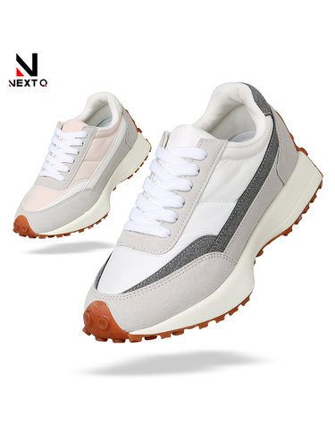 넥스트큐 방수소재 스파이크리스 여성 키높이 골프화 NXQHMN3