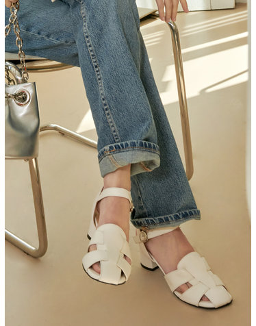 Monaco Fisherman Leather Sandals 모나코 피셔맨 샌들 - Ivory