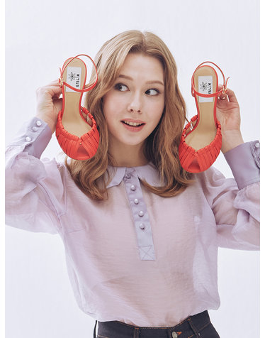 Sunny Multi Strap Sandals 써니 스트랩 샌들 힐 - Sunny Orange