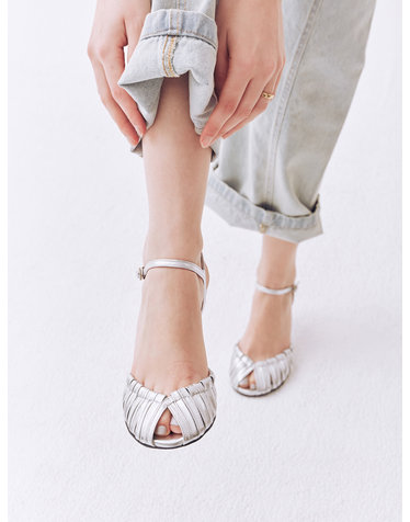Sunny Multi Strap Sandals 써니 스트랩 샌들 힐 - Silver